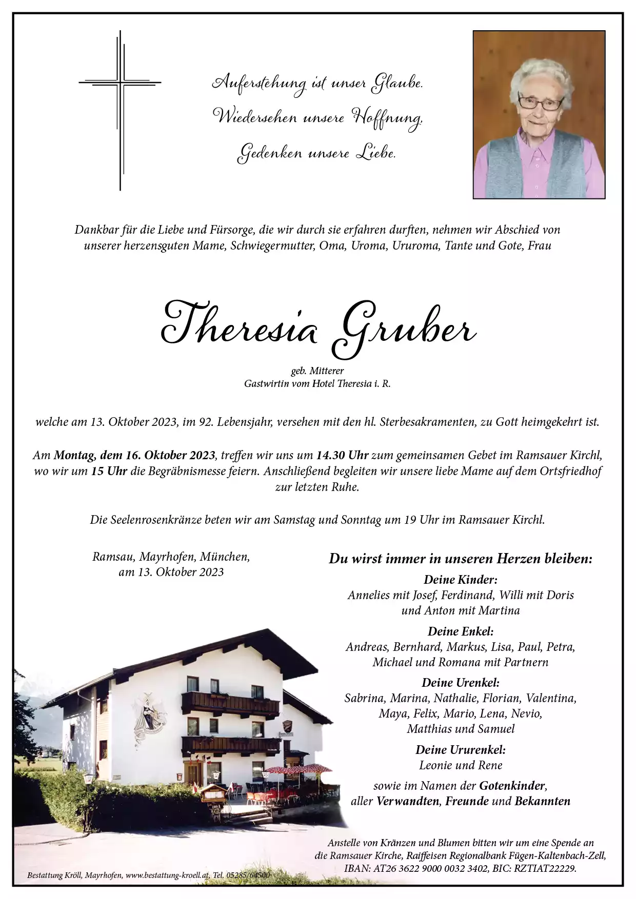 Parte von Theresia Gruber